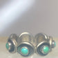 Zuni ring size 4  Turquoise band petite point sterling silver pinky