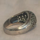 Vintage Sterling Silver Filigree Bubble Dome Ring Size 8.75  6g