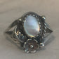 Vintage Sterling Silver Southwest Tribal Mother of Pearl Ring Size 7.5  2.2g