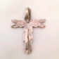Cross  Pendant Abstracted Design Vintage Sterling Silver