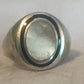 Vintage Sterling Silver Mother of Pearl Ring Size 12  8g  Men