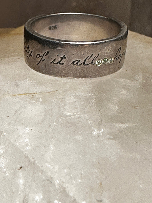 Hopes and Dreams ring size 5.75 and possibility if it all band sterling silver women