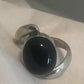 Vintage Sterling Silver Onyx Ring  Size  5.50  4.2g