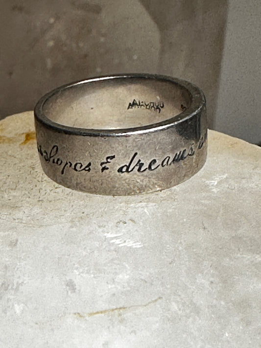Hopes and Dreams ring size 5.75 and possibility if it all band sterling silver women