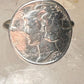Mercury Dime ring 1942 size 7.75 sterling silver women