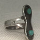 Vintage Sterling Silver Turquoise Southwest Tribal Ring Size 5.75 3.8g