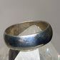 Vintage Plain ring size 6.75 wedding band stacker sterling silver A