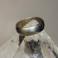 Vintage Plain wide ring size 8  wedding band stacker sterling silver C