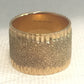Vintage Sterling Silver Band w Gold Over Signed Milor Italy Size  8.5   10.8g