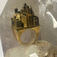 City Scape size 11.25 ring buildings architectural band