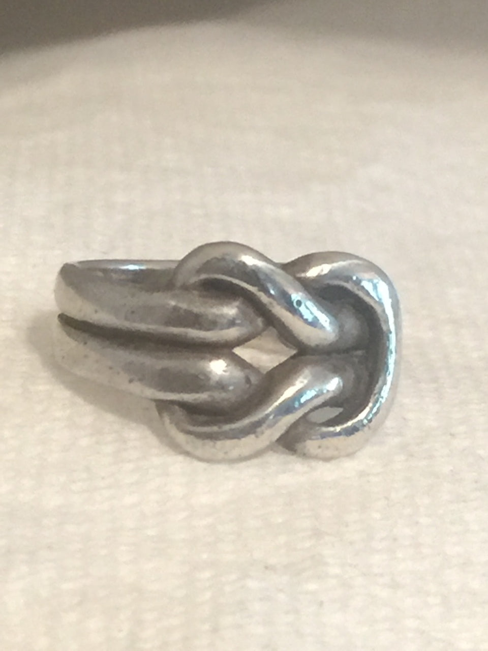 Vintage Sterling Silver Love Knot Pinky Child Size 5.25  4.5g