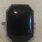 Vintage Sterling Silver Onyx Art Deco  Ring   Size  5.25    2.9g