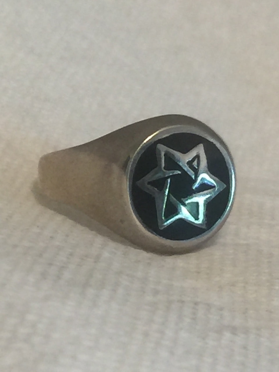 Vintage Sterling Silver Star Ring  Size 9.5 11.3g Mexico Men Women
