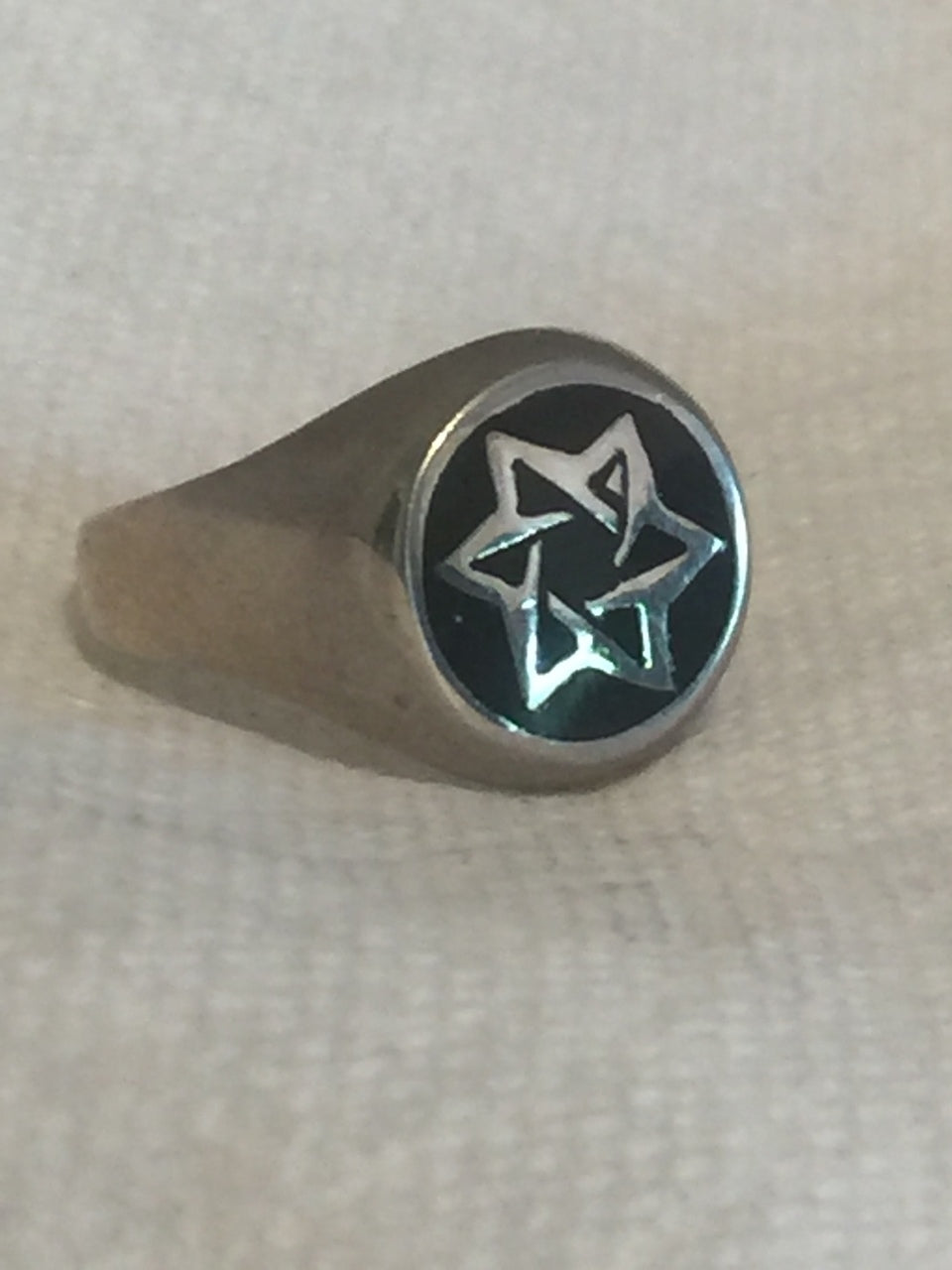 Vintage Sterling Silver Star Ring  Size 9.5 11.3g Mexico Men Women