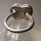 Heart  ring size 7 southwest love Valentine turquoise coral sterling silver women