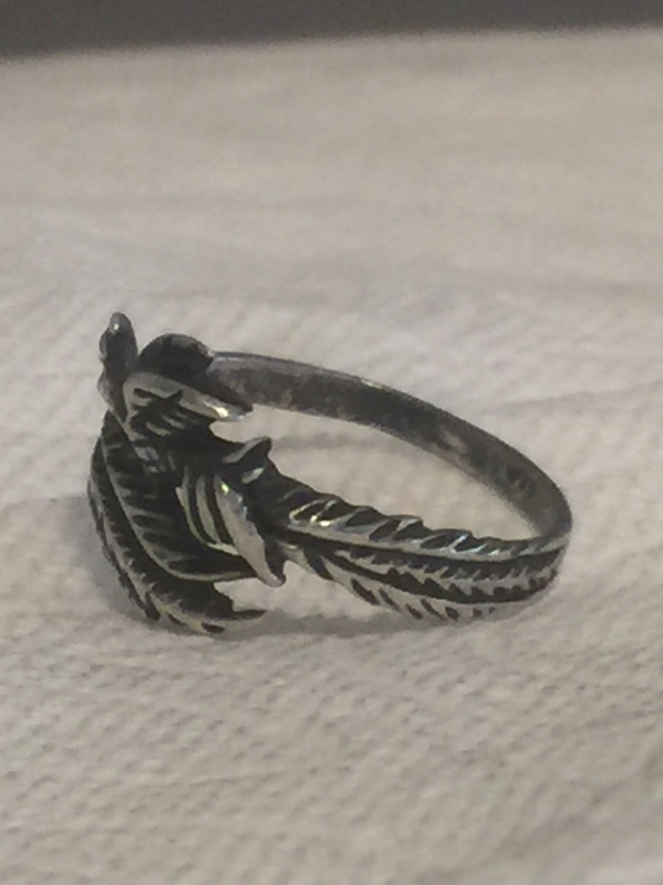 Vintage Sterling Silver Dragon Ring  Myth Fantasy Size 6.25   2.1g