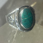 Horseshoe ring turquoise flower southwest sterling silver women
