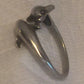 Vintage Sterling Silver Dolphin Ring Size 8.75  3.8g