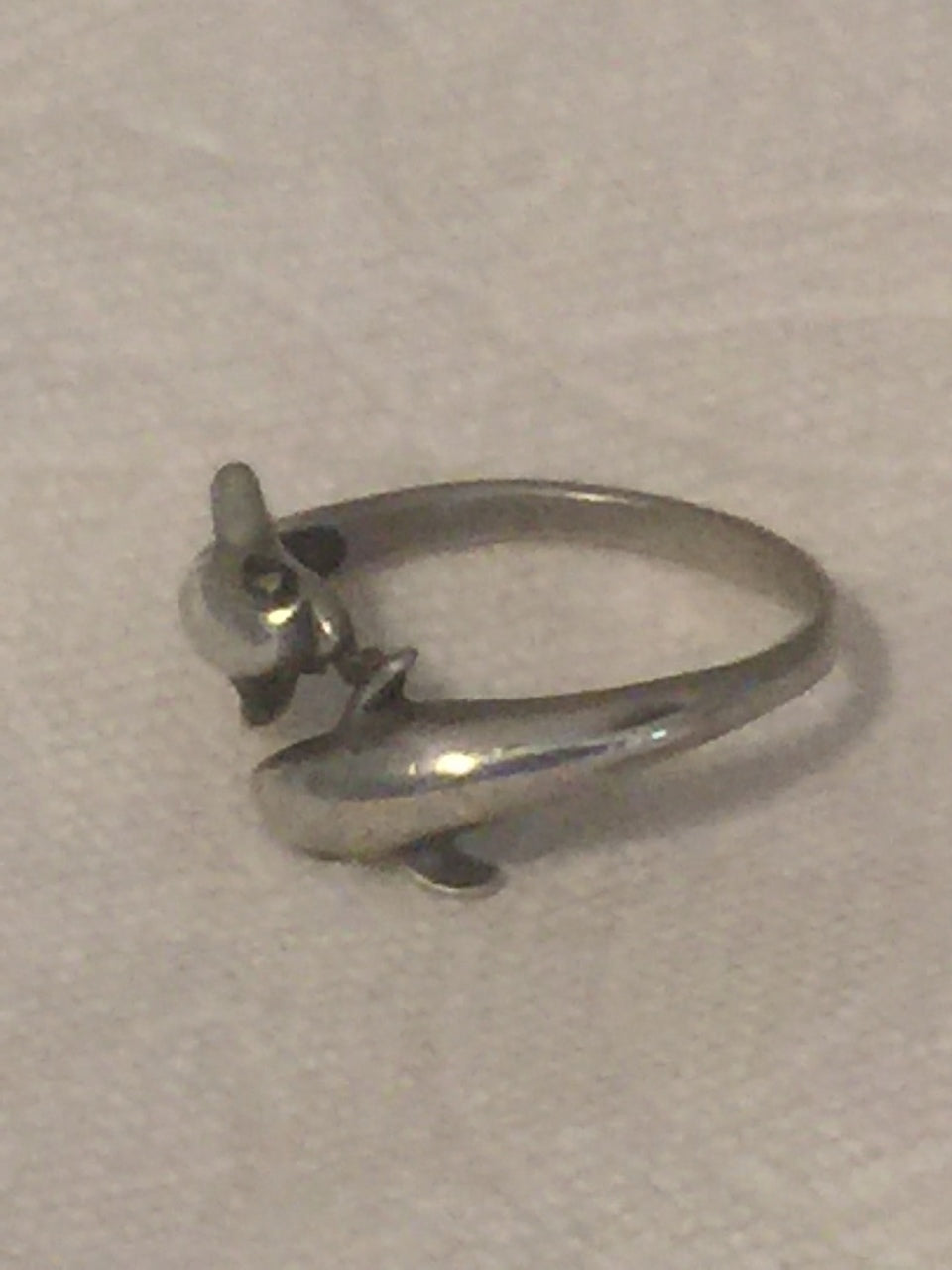 Sterling silver store dolphin ring