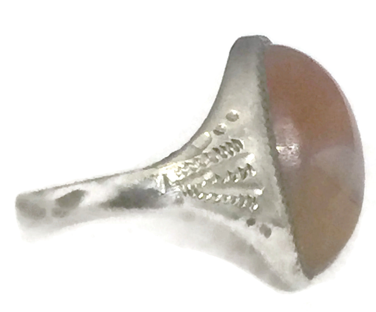 Vintage Agate Ring Sterling Silver Size 5