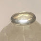 Plain ring wedding band size pinky 6.25 sterling silver  m