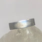 Plain ring wedding band size pinky 6.75 sterling silver  o