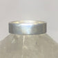Plain ring wedding band size pinky 6.75 sterling silver  o