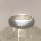 Plain ring wedding band size pinky 5.50 sterling silver  Q