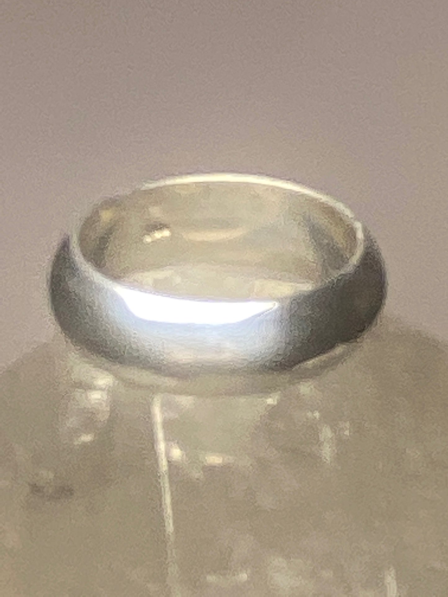 Plain ring wedding band size 5 pinky sterling silver  R