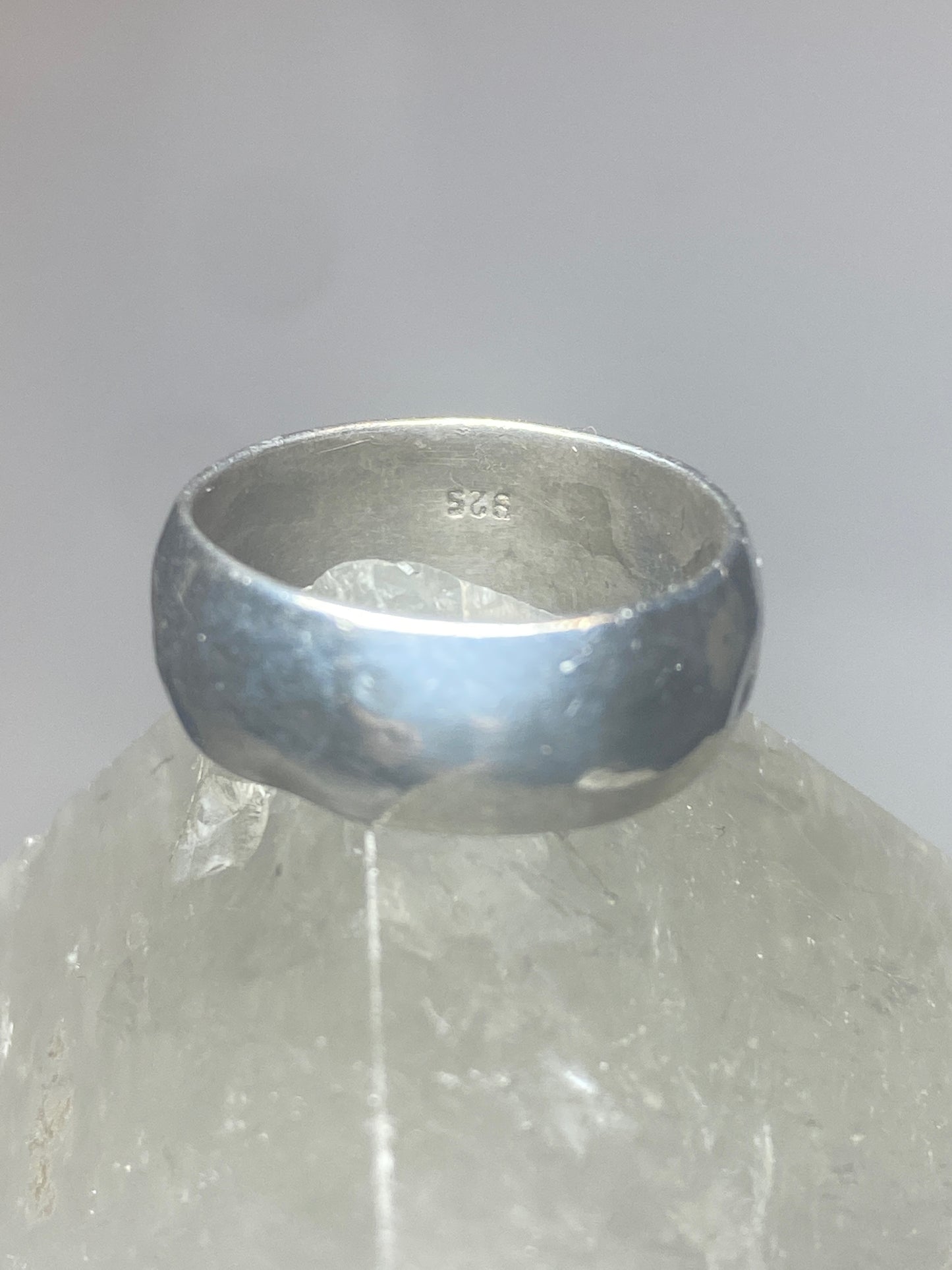 Plain ring wedding band size  6  pinky sterling silver  S