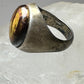 Tiger Eye ring size 7.75 southwestern sterling silver women men