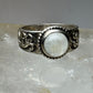 Moonstone ring size 8  boho sterling silver women
