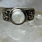 Moonstone ring size 8  boho sterling silver women