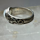 Moonstone ring size 8  boho sterling silver women