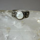 Moonstone ring size 8  boho sterling silver women