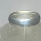 Plain ring wedding band size  6.75 sterling silver  U