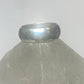 Plain ring wide wedding band size 6.50 sterling silver  X