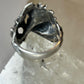 Flower ring floral band size 5.75 sterling silver women