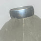 Plain ring wide wedding band size 8.25 sterling silver  d