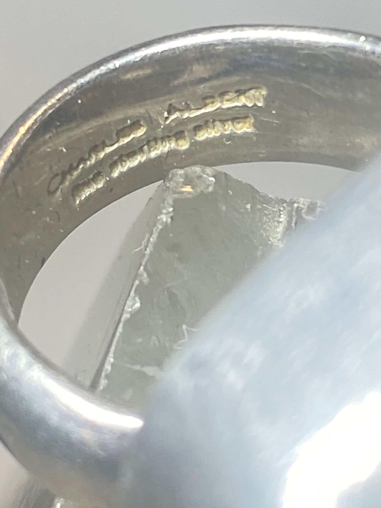 Druzy ring by Charles Albert sterling silver