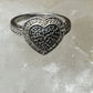 Heart ring Valentine Love band size 6.50 sterling silver women