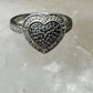 Heart ring Valentine Love band size 6.50 sterling silver women