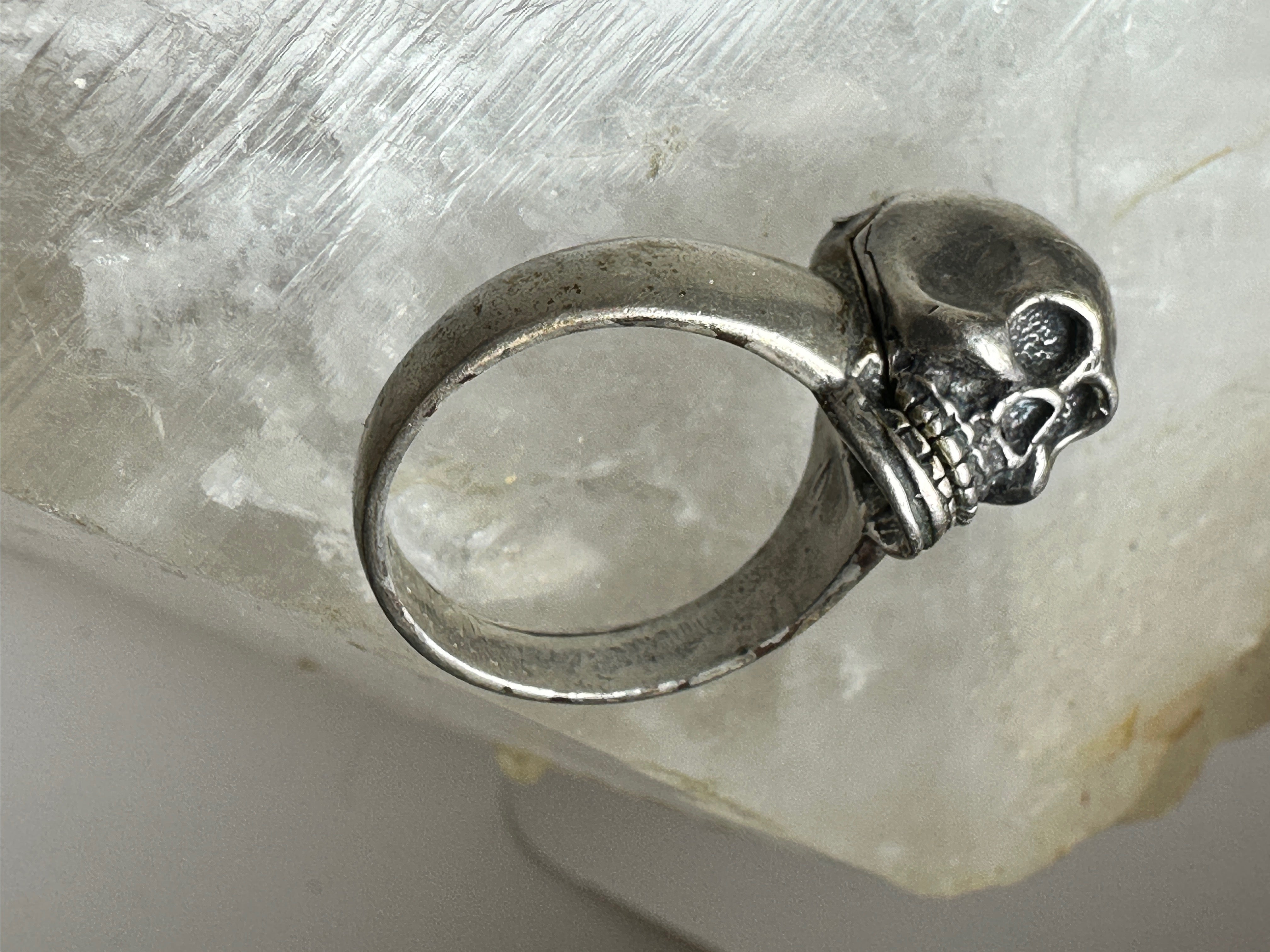 Sterling Silver Skull Ring store Size 9