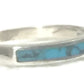 Turquoise Southwest Ring Sterling Silver Stacker Baby Band   Size 3.5