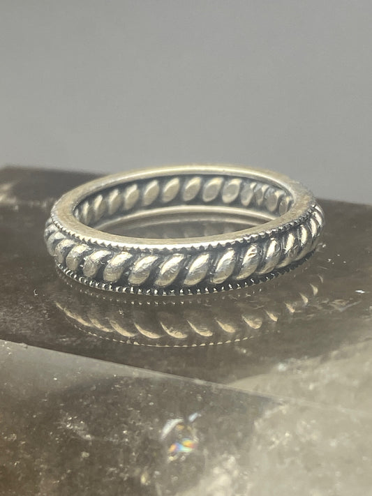 Judith Jack ring stacker twisted rope  band sterling silver women girls