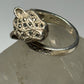 Cat ring size 6.75 cougar band marcasites sterling silver women girls