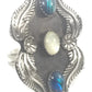 Navajo Abalone MOP Ring Size 8.75 Signed