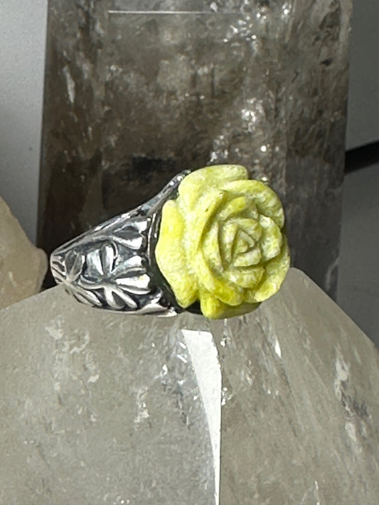 Irish Rose ring size 4.75  connemara band sterling silver women