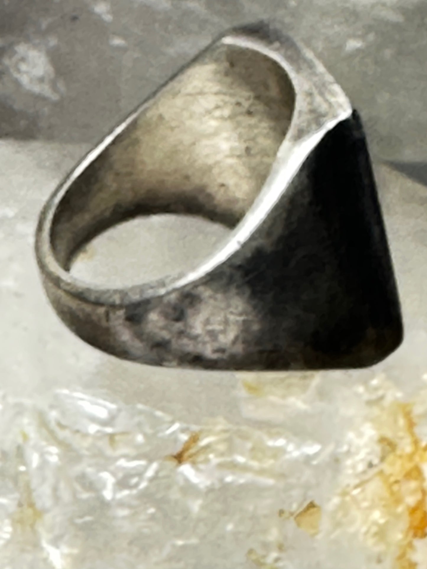 Kachina ring size 10.75  hand figurative band sterling silver women men