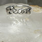 Peace ring word band size 5.50 sterling silver women girls